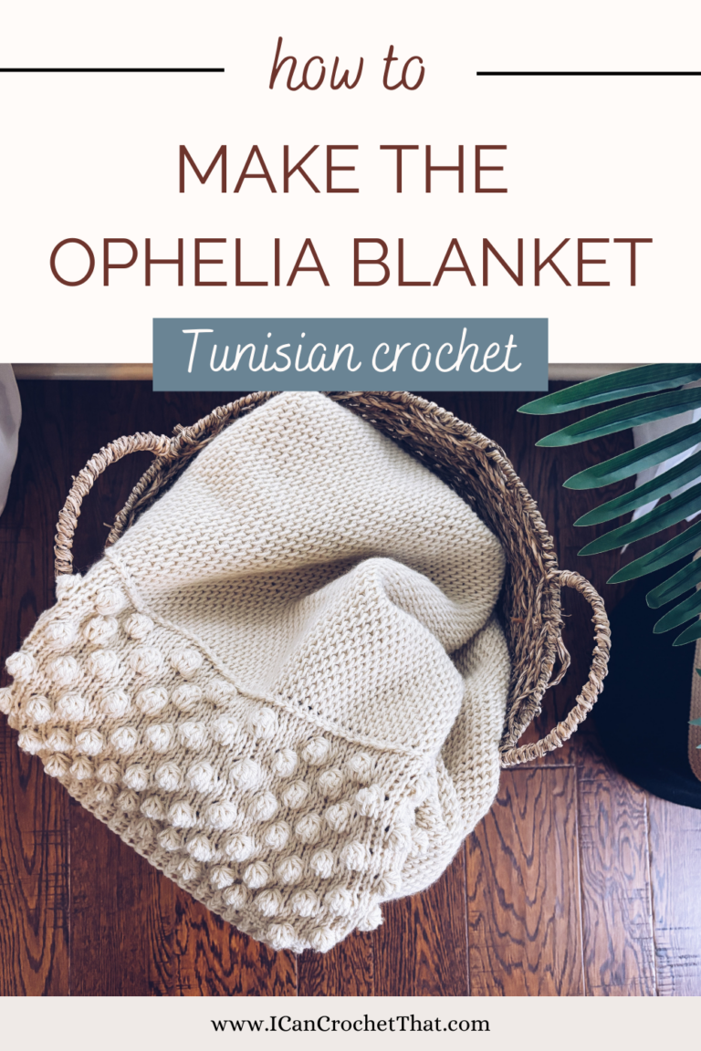 Tunisian Crochet Bobble Border Blanket The Ophelia I Can Crochet That