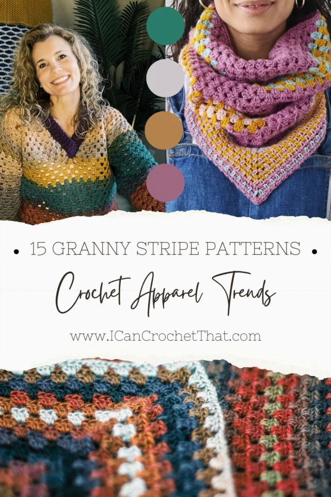 2024 Trends: Grandma Chic with Crochet Granny Stripe Patterns - I Can  Crochet That
