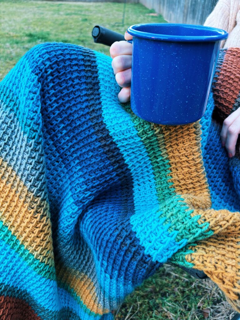No-Curl-Tunisian-Crochet-Camping-Blanket-Pattern-04