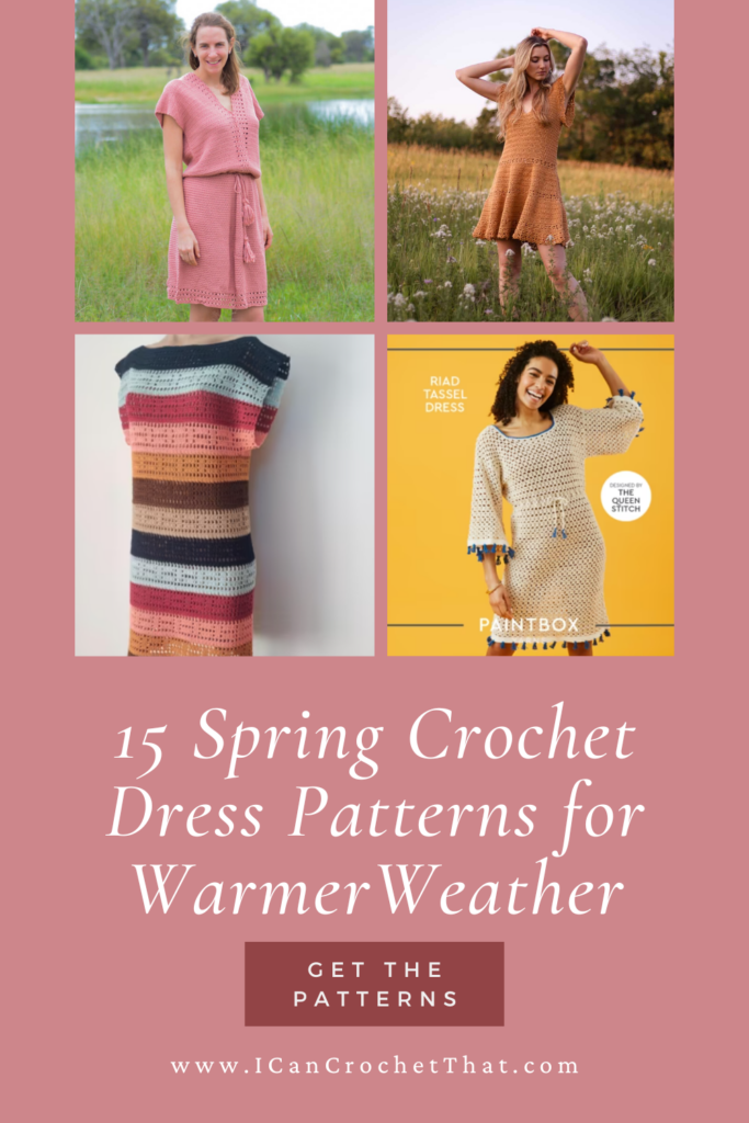 Spring Crochet Dress Patterns - Sundresses, Maxi Dresses, Swing Dresses and More