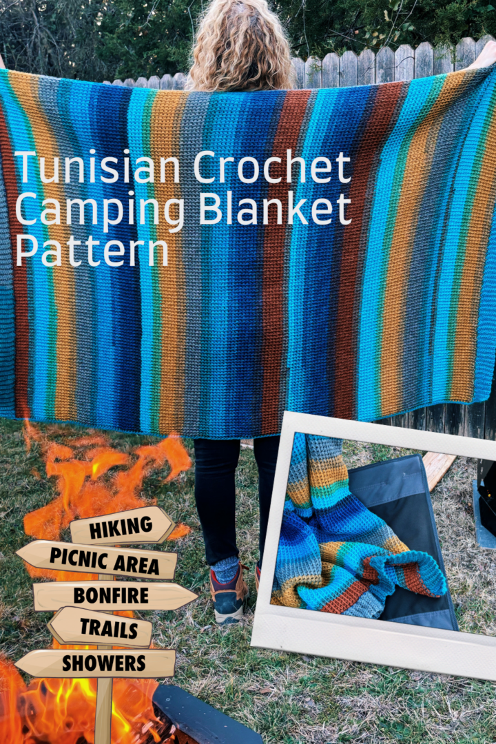 A NoCurl Tunisian Crochet Camping Blanket Pattern The Quinn I Can