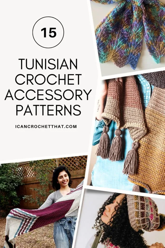 15 Gorgeous Tunisian Crochet Scarves & Accessories