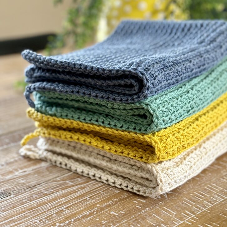 Elevate Your Kitchen: Free Tunisian Crochet Dishcloth Pattern