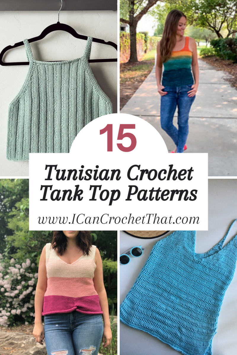 15 Tunisian Crochet Tank Top Patterns for Your Summer Wardrobe - I Can ...