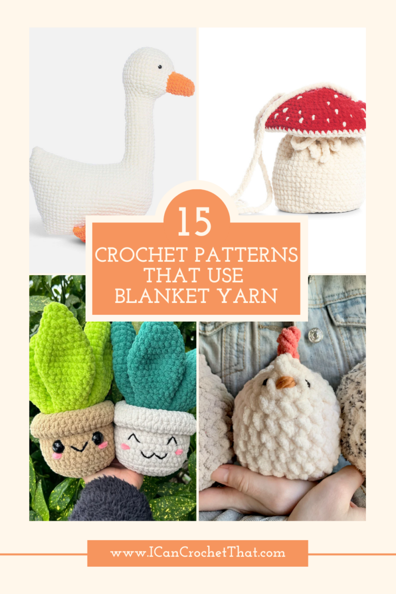 15 Blanket Yarn Crochet Patterns: Home Decor Wearables   More I Can
