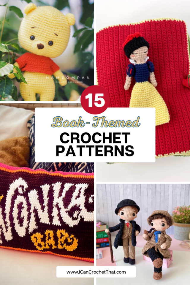 15 Book Themed Crochet Patterns Amigurumi Covers More