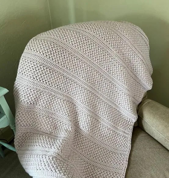 light gray crochet beginner blanket pattern