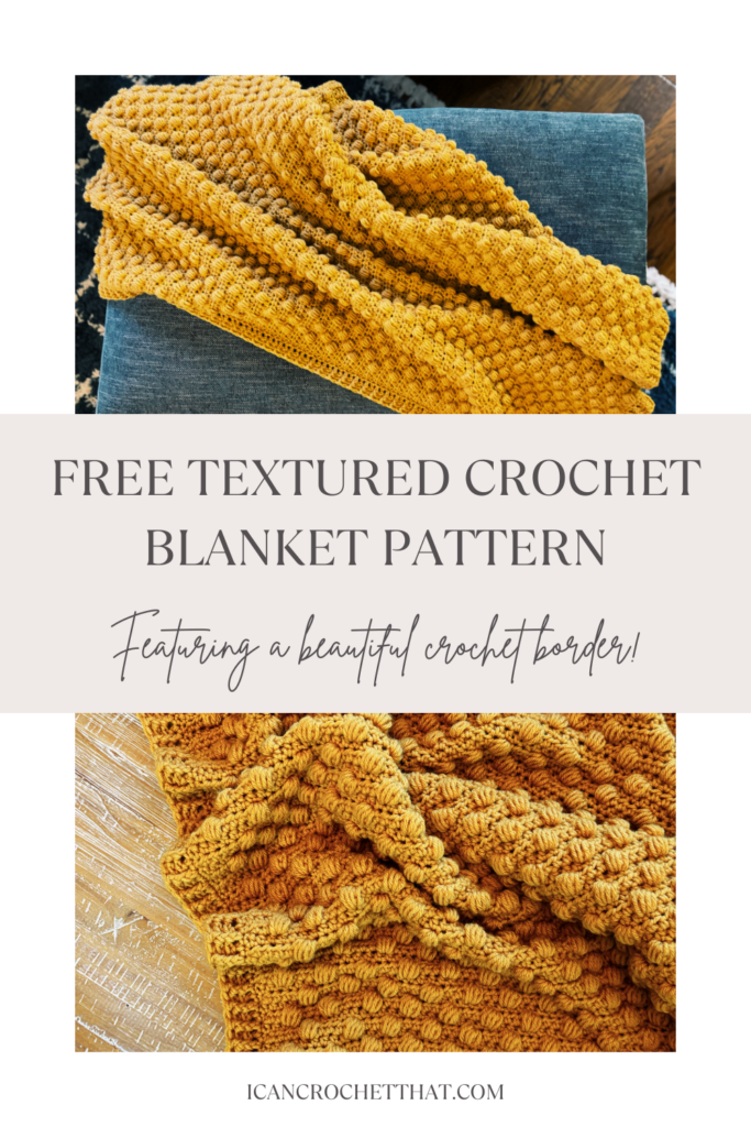 Looking for a free textured crochet blanket pattern?