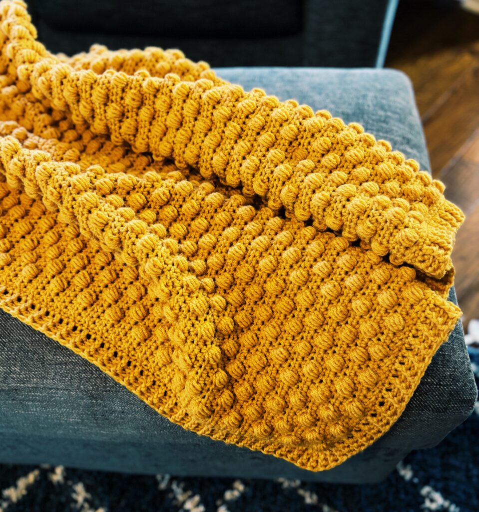 Want to create a modern crochet throw blanket?