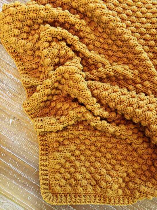 A Free Textured Crochet Blanket Pattern – The Wynn