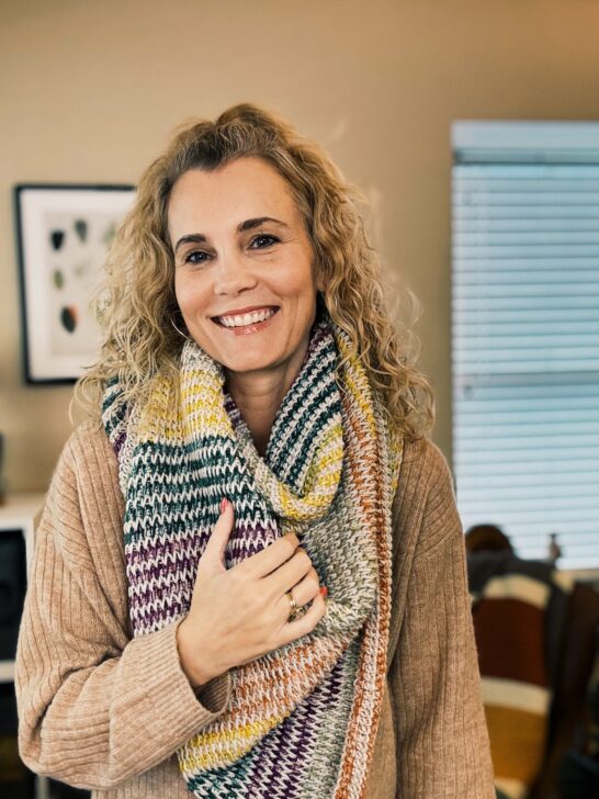 Free Tunisian Crochet Triangle Scarf Pattern