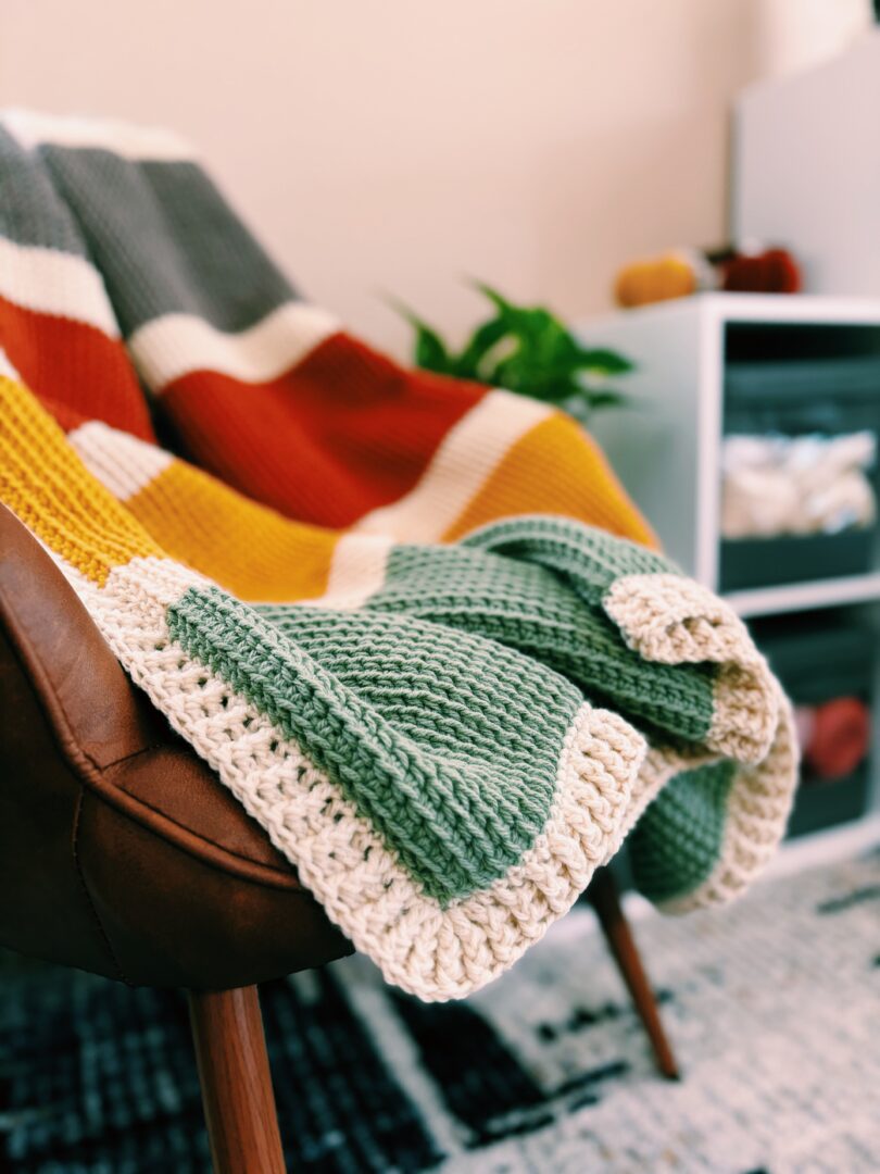 Cozy Tunisian Crochet Fall Blanket Pattern - I Can Crochet That