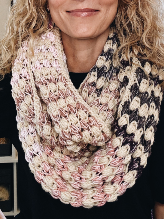 Free Tunisian Crochet Infinity Scarf Pattern