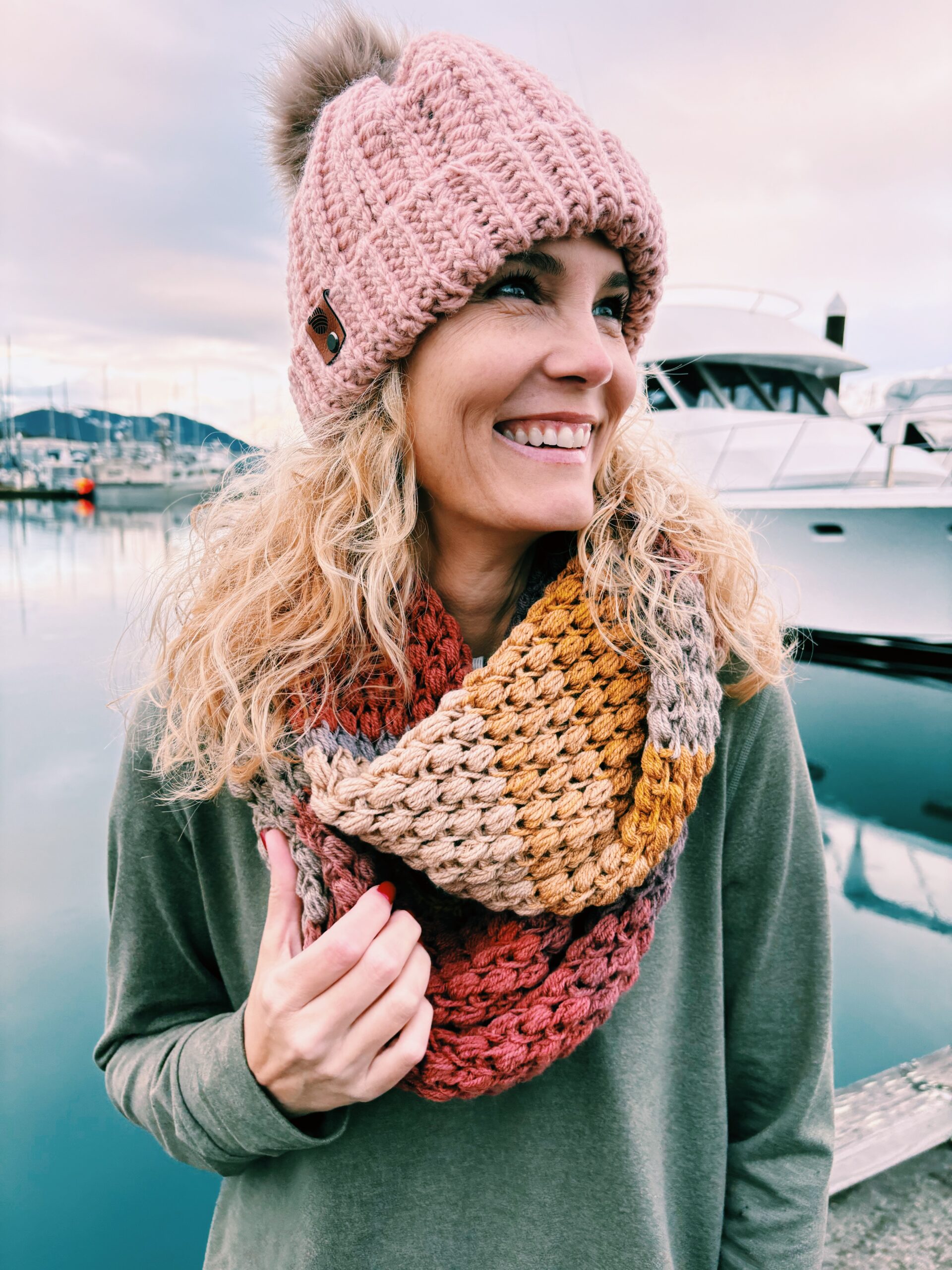 Tunisian Crochet Puff Stitch Infinity Scarf Pattern - I Can Crochet That