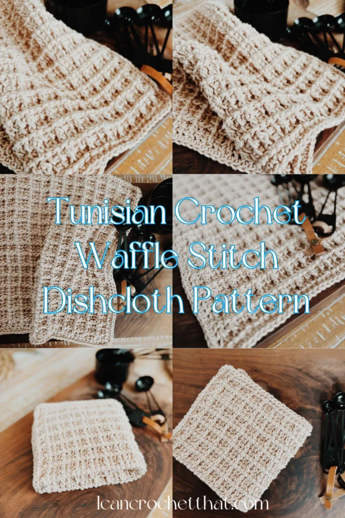 Waffle Stitch Crochet Dishcloth – Free Pattern