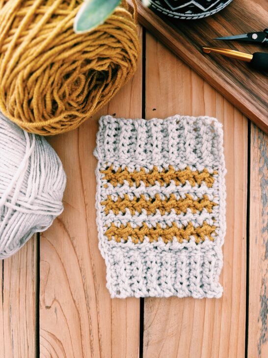 Crochet Crunch Stitch with Two Colors Video Tutorial