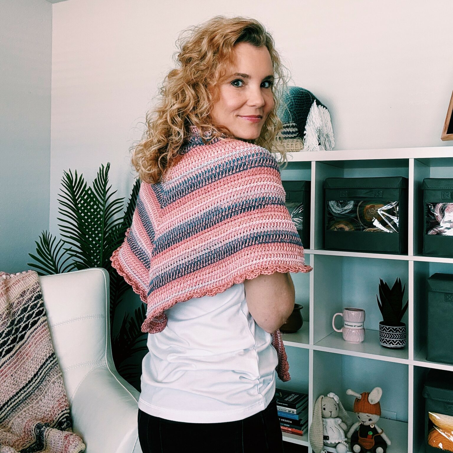 tunisian triangle shawl