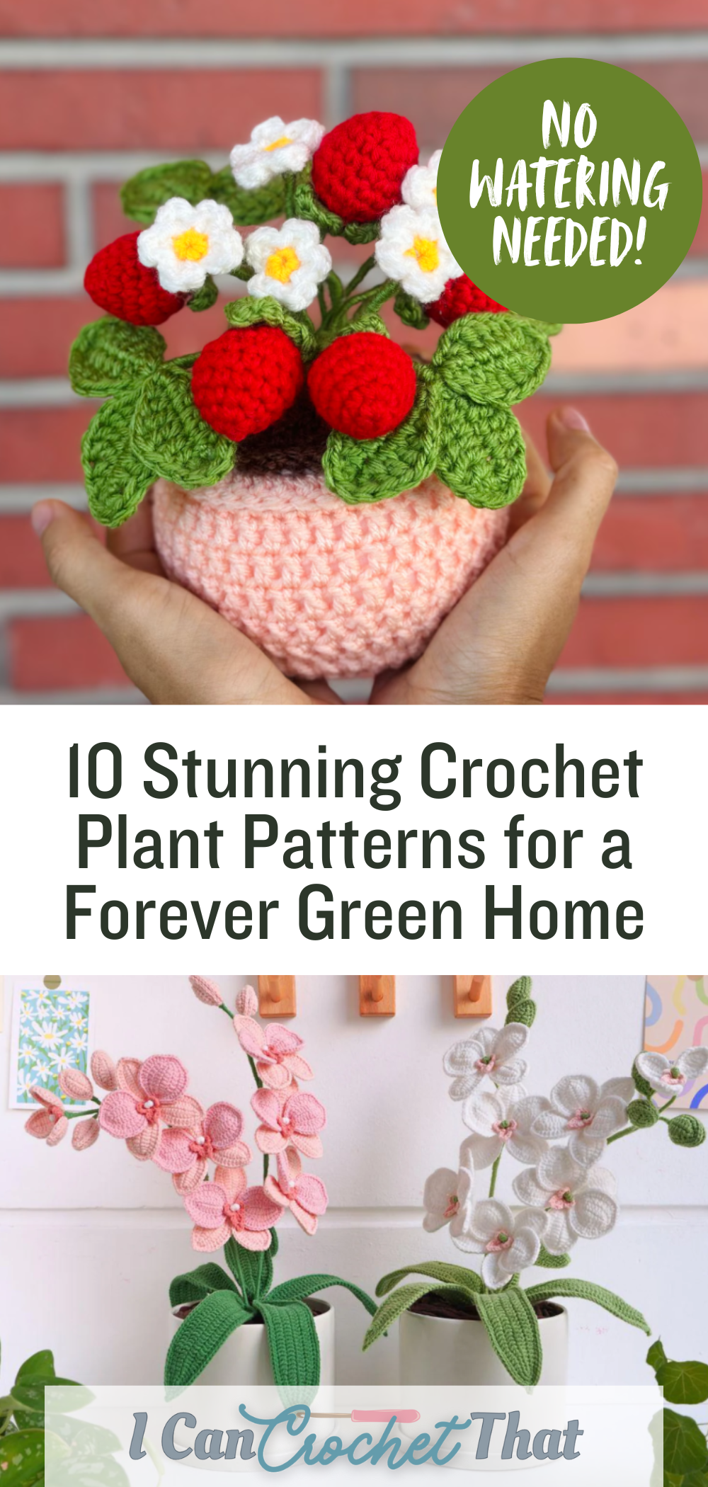 10 crochet plant patterns round up