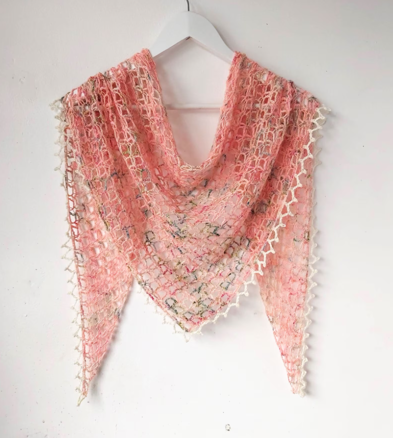 spring crochet wrap