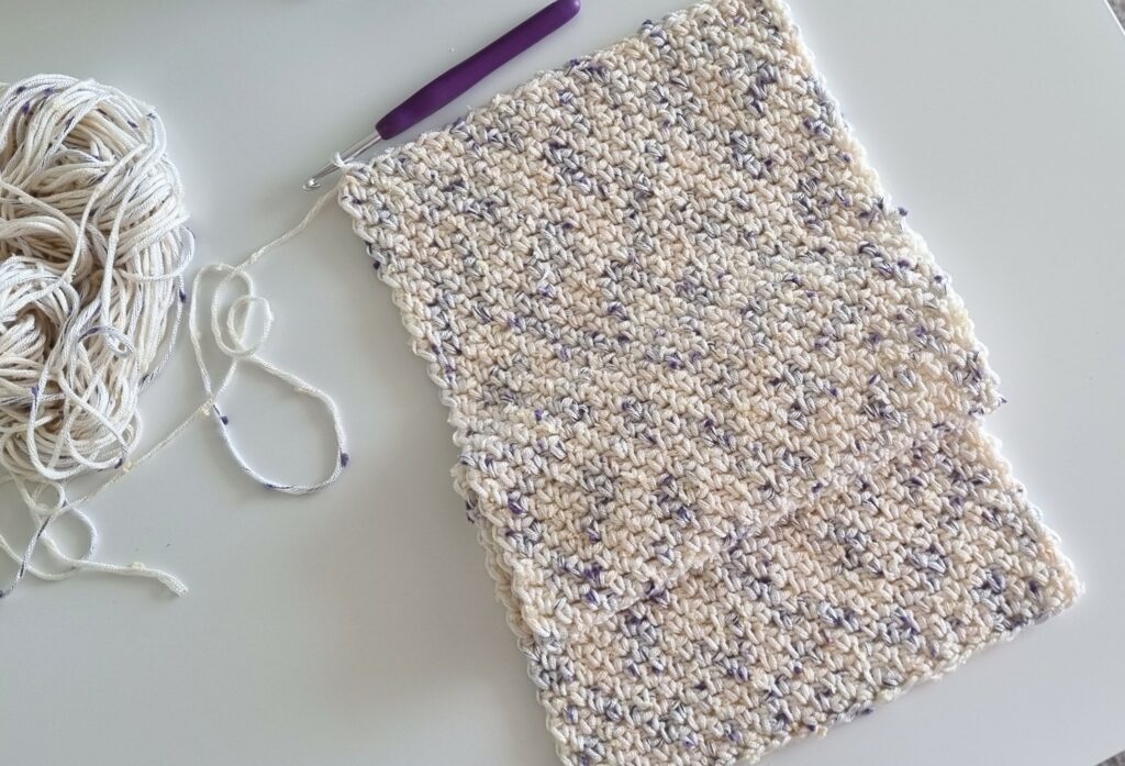 crochet moss stitch scarf pattern