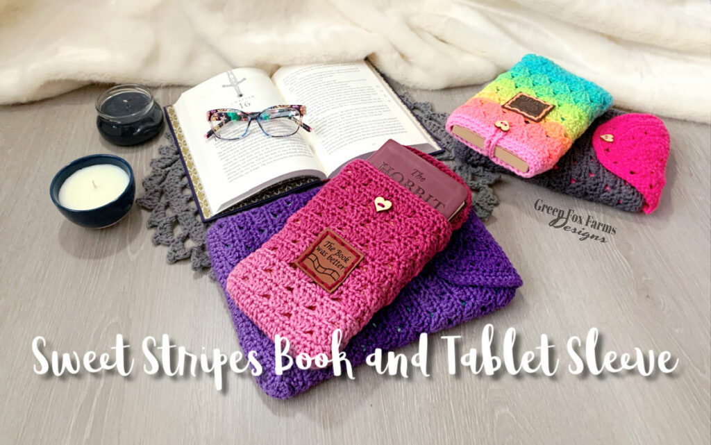 crochet book sleeve pattern