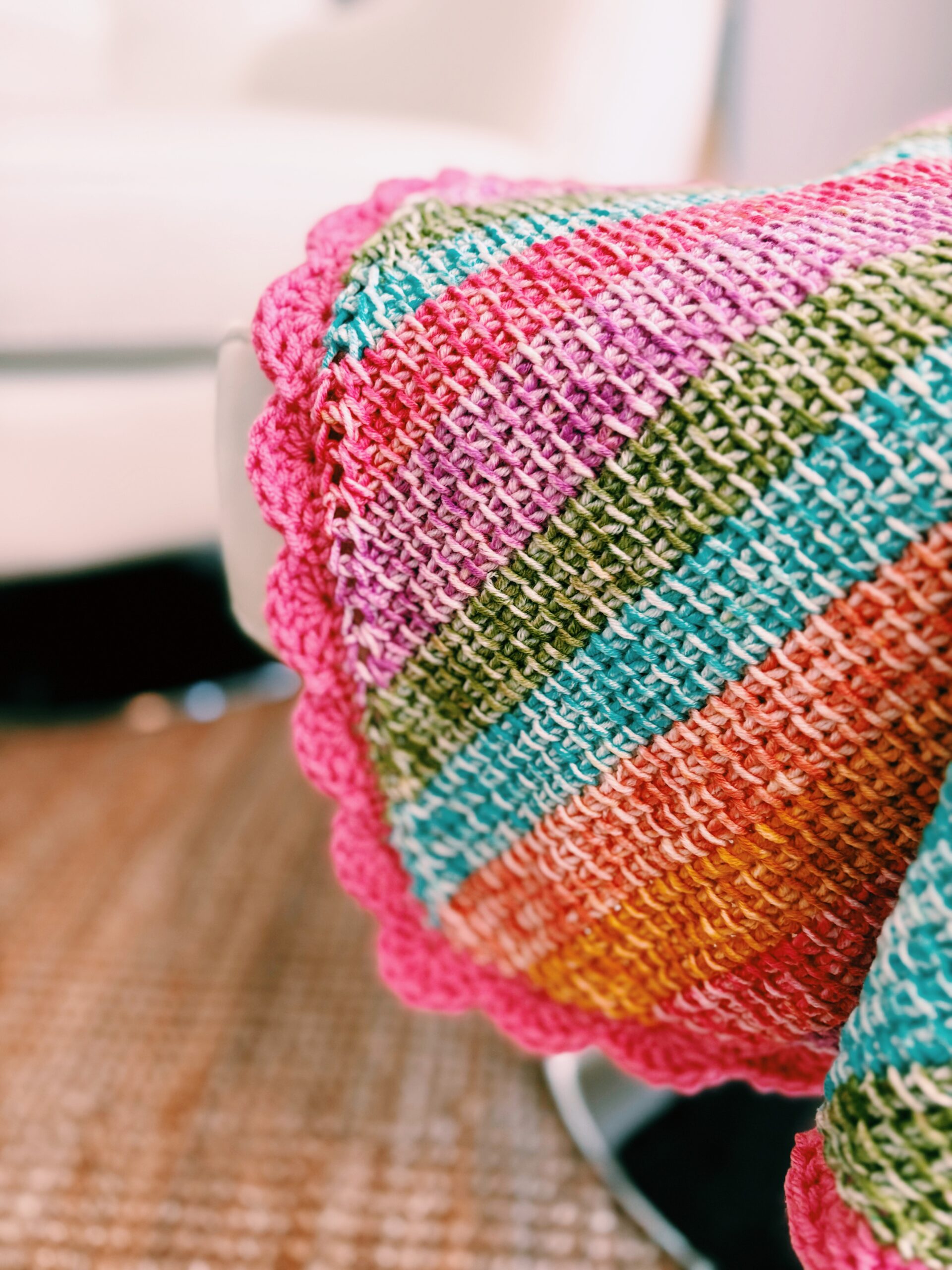 Must-Try C2C Tunisian Crochet Baby Blanket Pattern