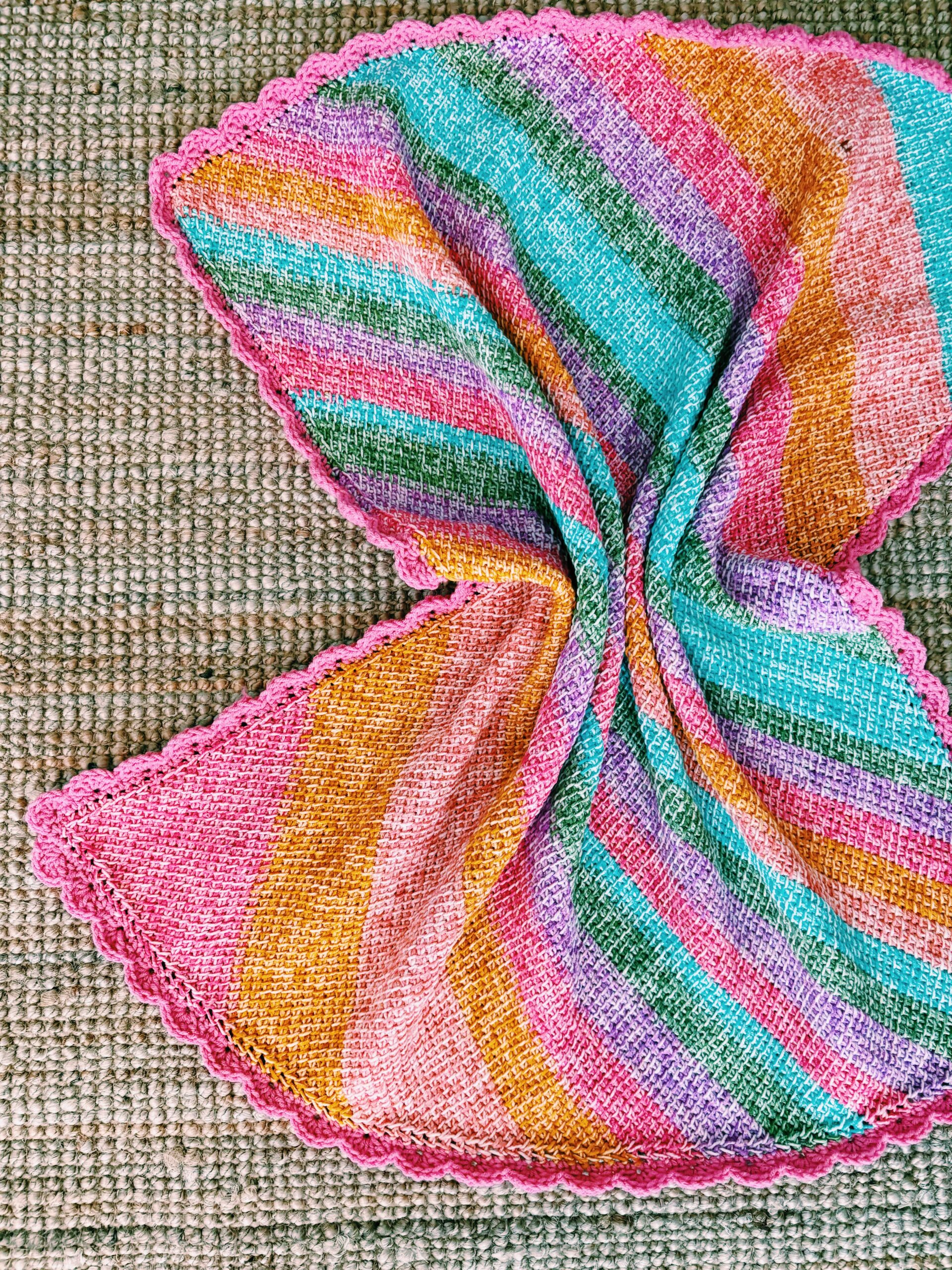 Easy Corner-to-Corner Tunisian Baby Blanket Pattern