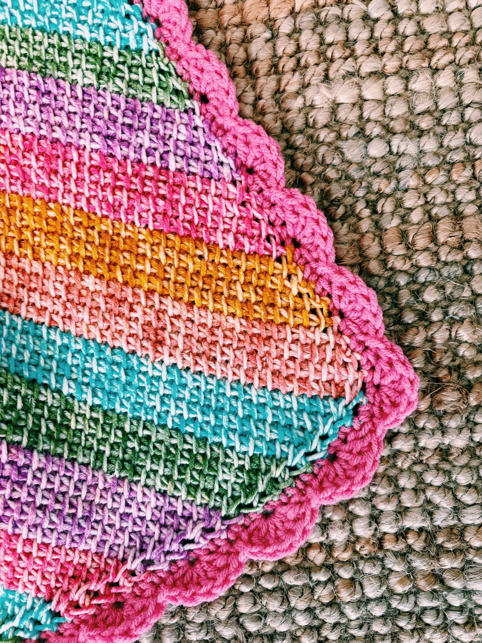 Soft and Simple Tunisian C2C Baby Blanket Pattern