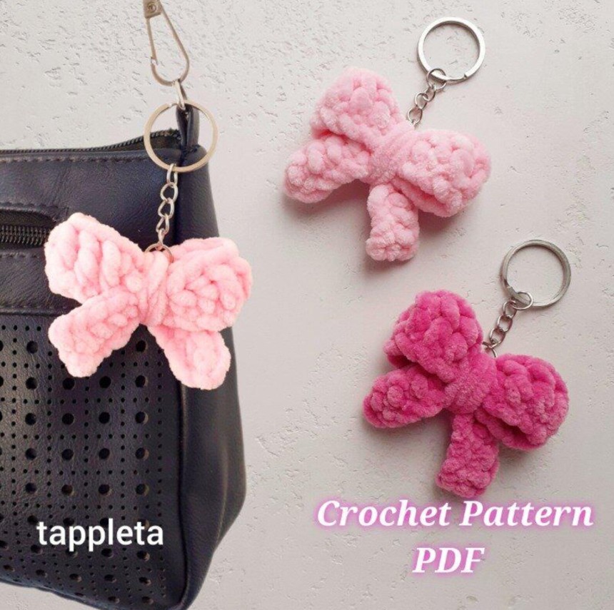 Quick & Easy Crochet Bag Keychain Patterns
