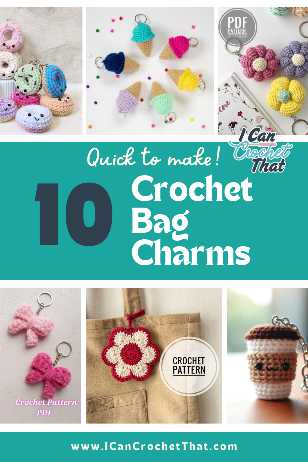 10 Crochet Bag Keychain Patterns You'll Love