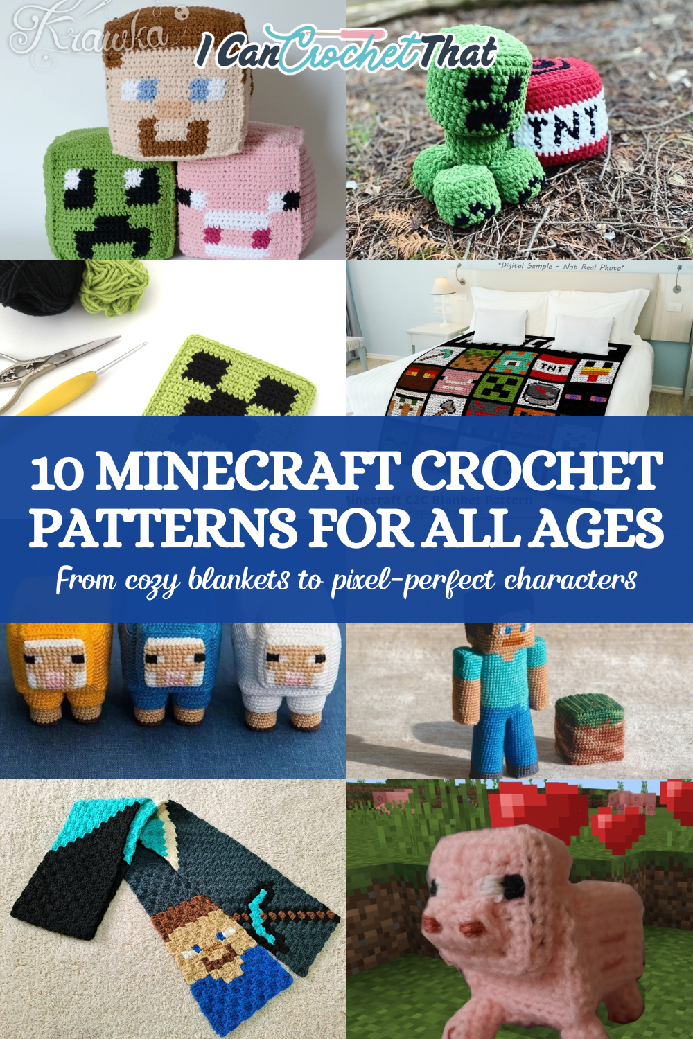 Geeky Crochet Patterns for Minecraft Fans