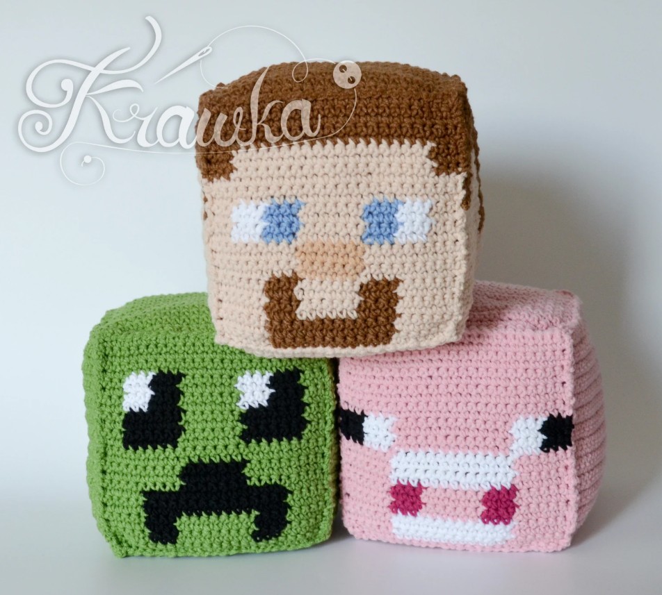 Minecraft Blocks Pattern – Build With Yarn