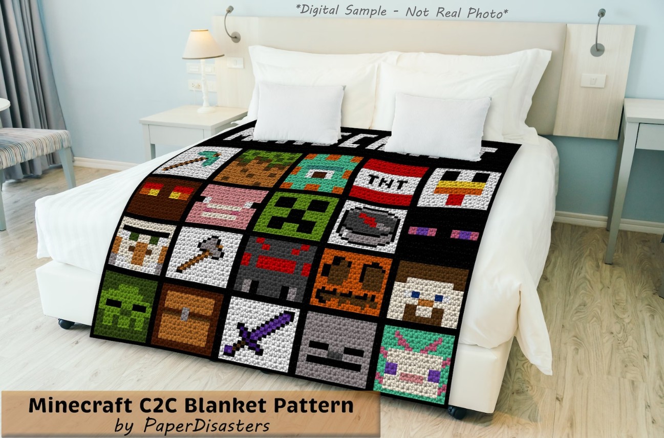 Crochet Geek Approved Minecraft Blanket Patterns