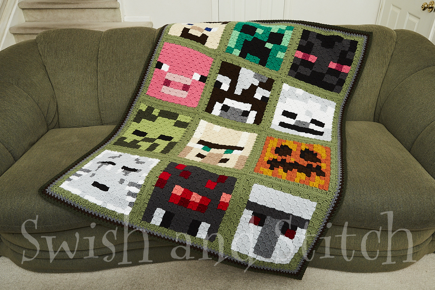 Crochet Geek Approved Minecraft Blanket Patterns