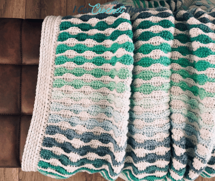 Free Textured Crochet Blanket Pattern - The Beckett